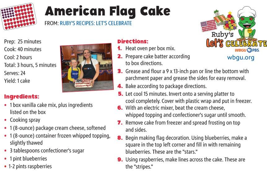 American Flag Cake recipe