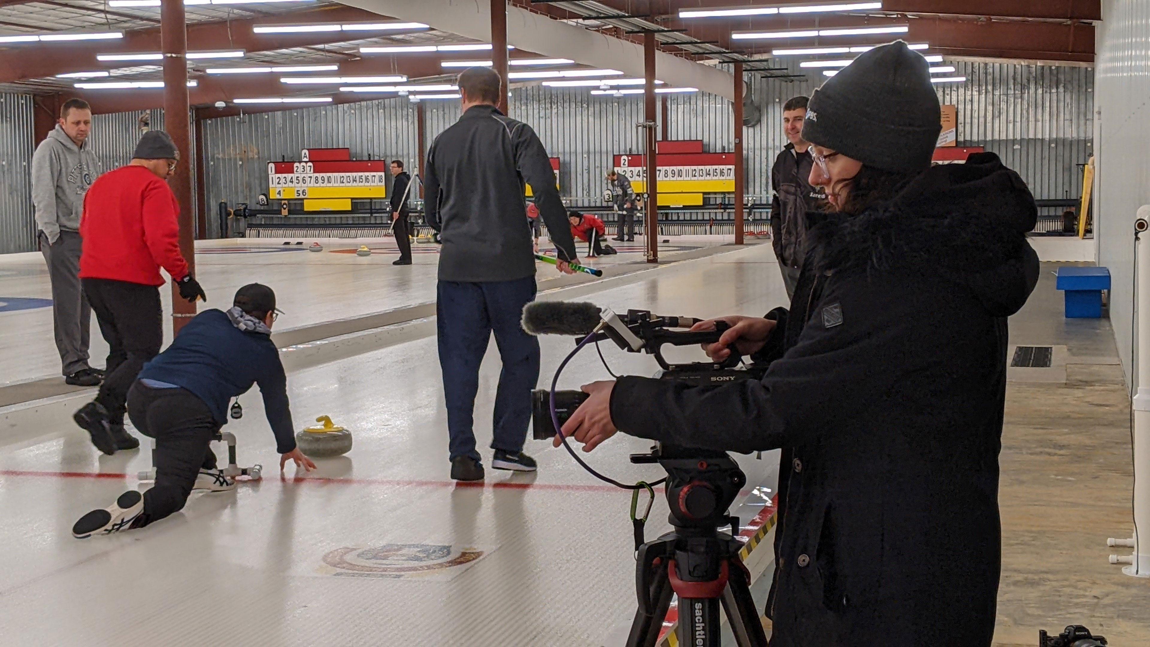 On the ice at the Bowling Green Curling Club