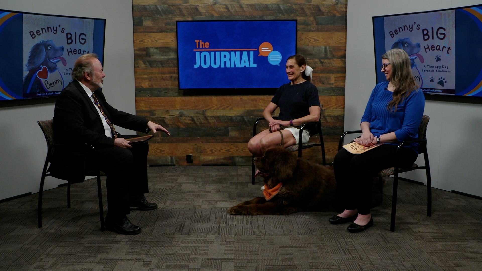 Host Steve Kendall with Carol Treece and Susan Montgomery