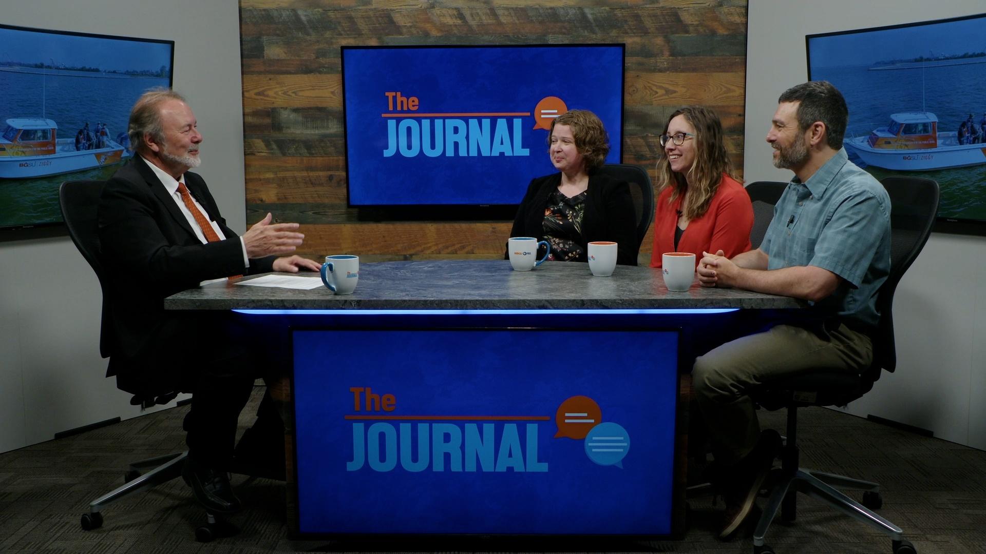 Host Steve Kendall with Sarah Emery, Alex Ostrowsk and Kevin McCluney