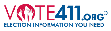 VOTE 411 dot org logo