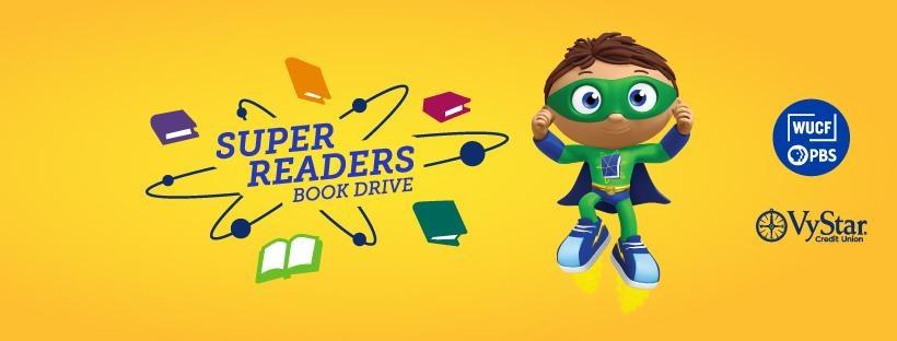 WUCF and VyStar Credit Union are teaming up for a Super Why! Super Readers Book Drive. From September 1st - 30th, 2023.