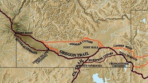 Oregon-California Trail through Idaho