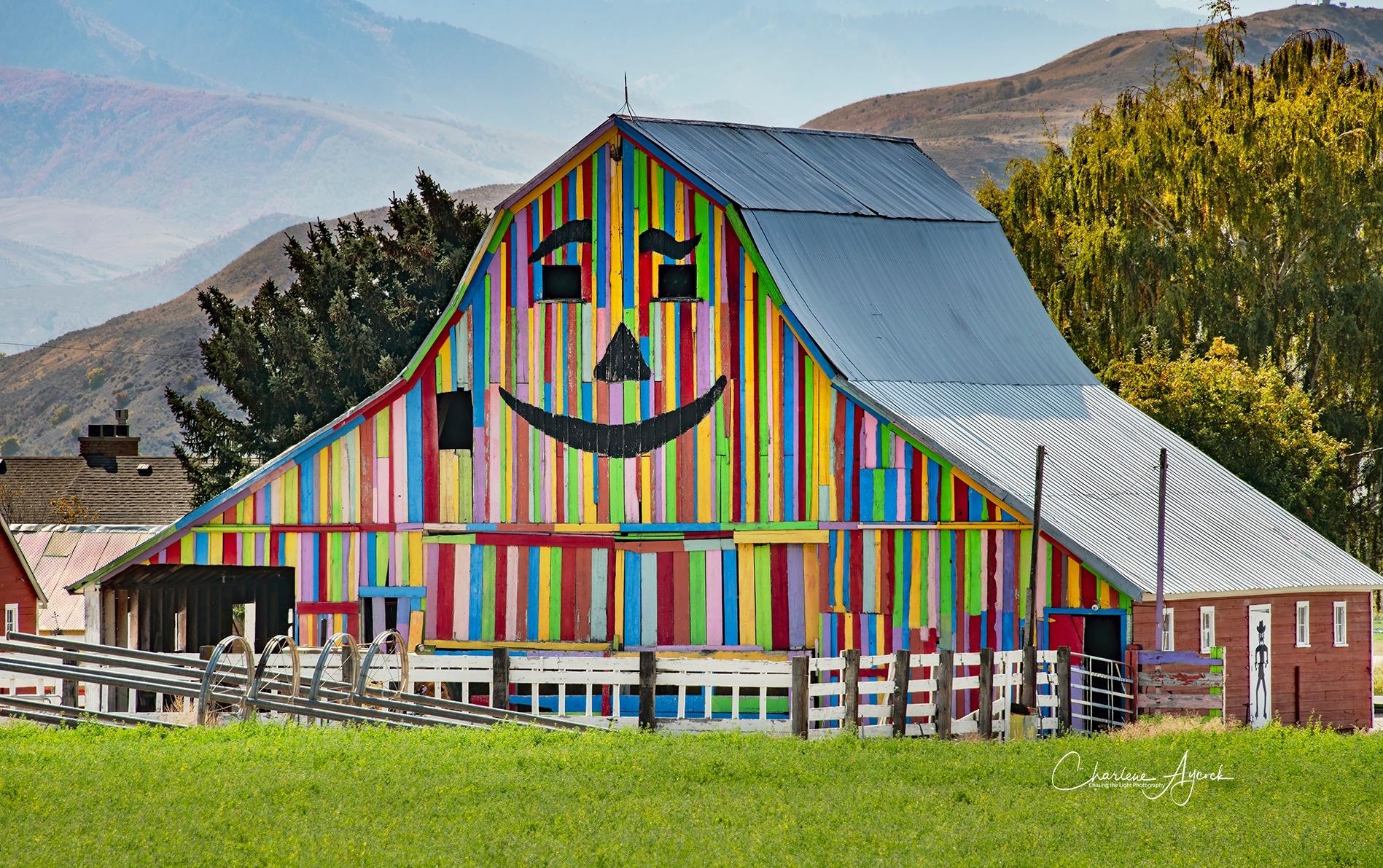 This barn is famous near Preston, ID. Puts a smile on your face when you see it. Photo by Charlene Aycock. From the September 2022 photo contest.