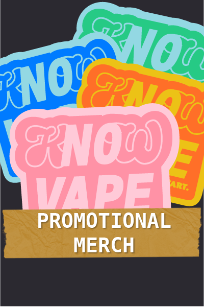 KNOW Vape Printable Sticker Template