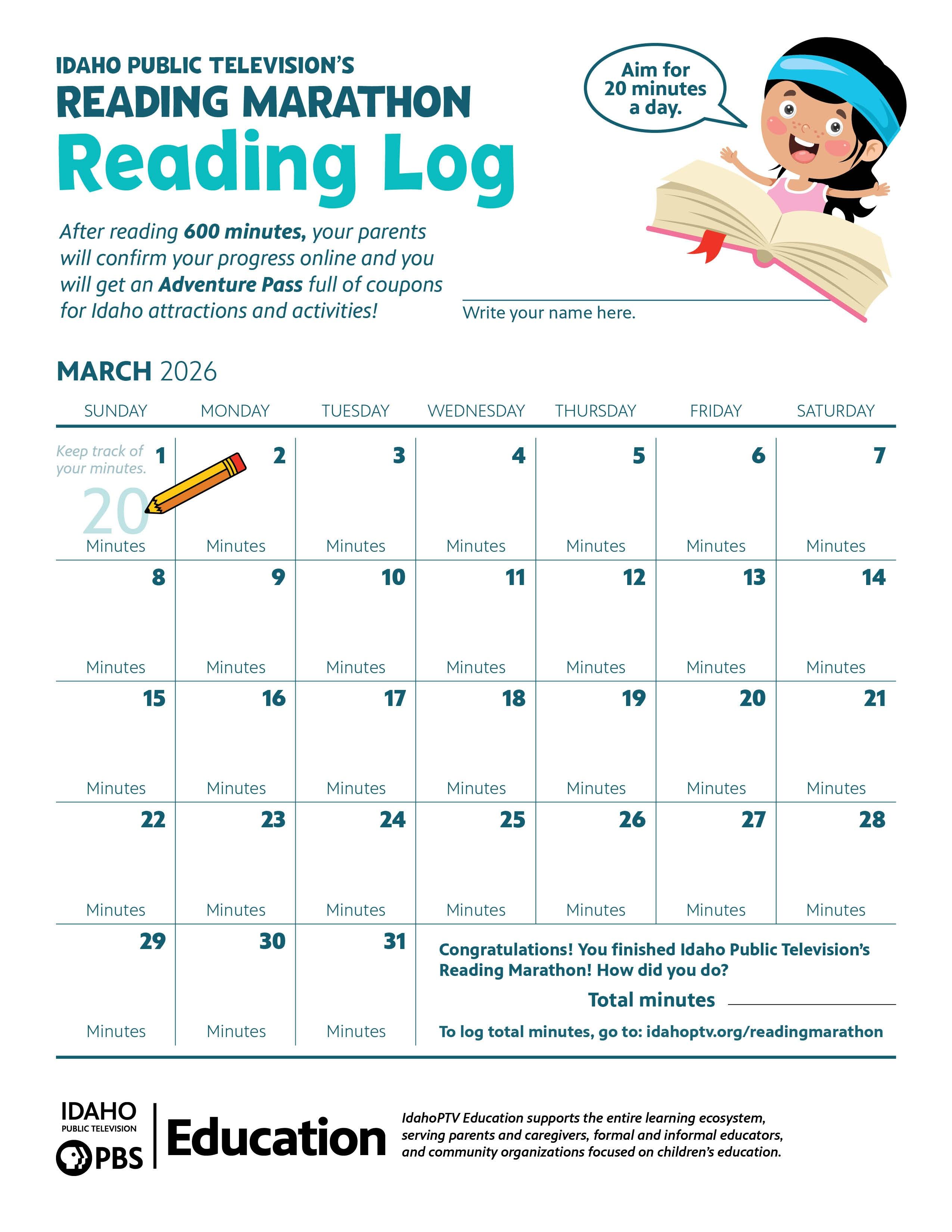 Reading Marathon Log