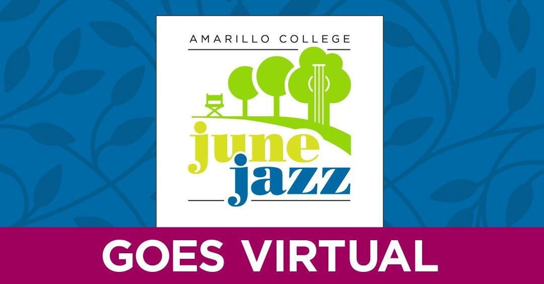 Graphic containing the June Jazz logo with the phrase "Goes Virtual"