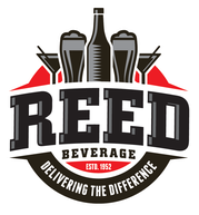 Reed Beverage logo featuring illustrations of different drinks and the tagline "delivering the difference"