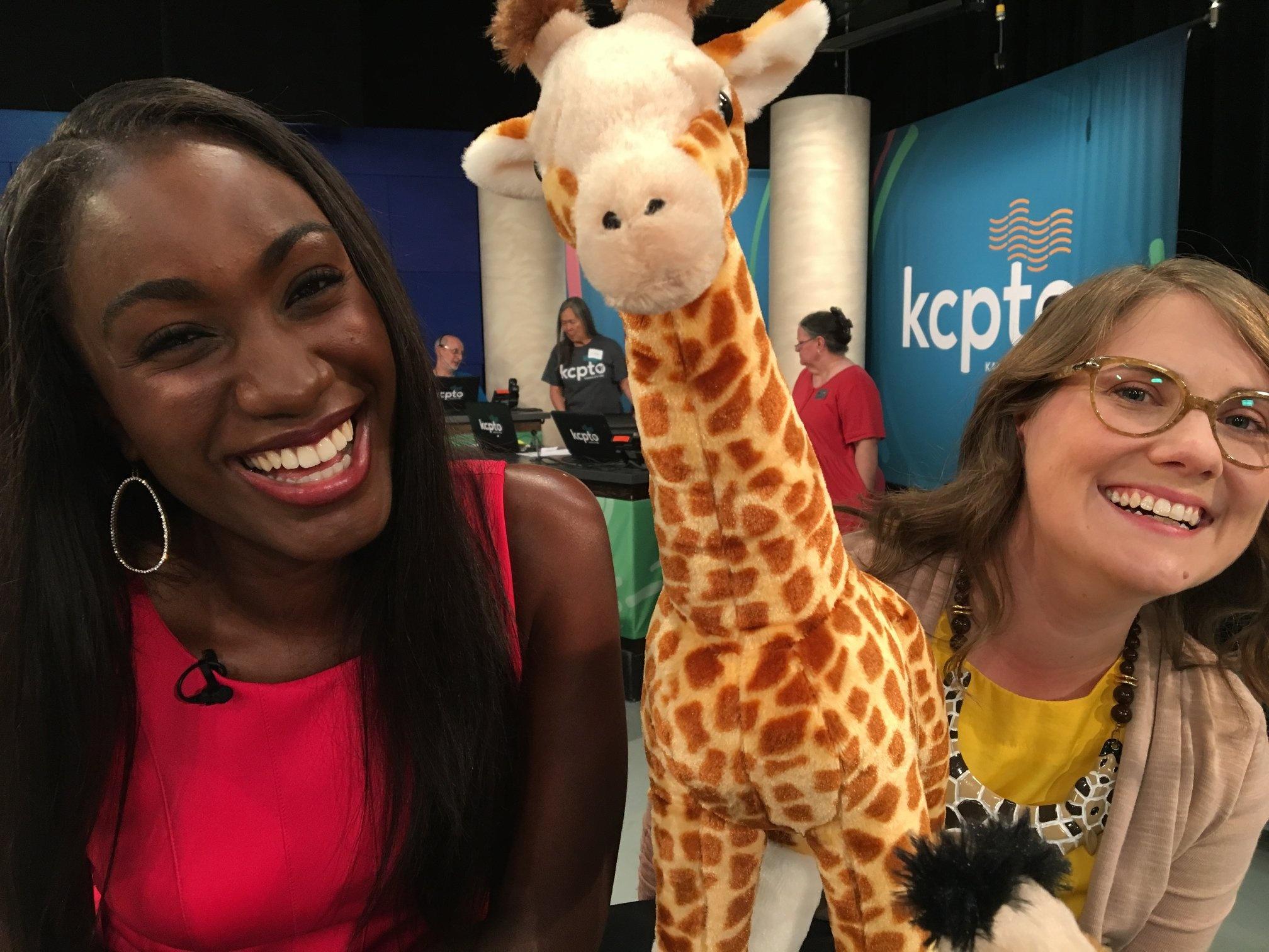 On-air hosts Ivani and Lindsey for Fall Funding Drive