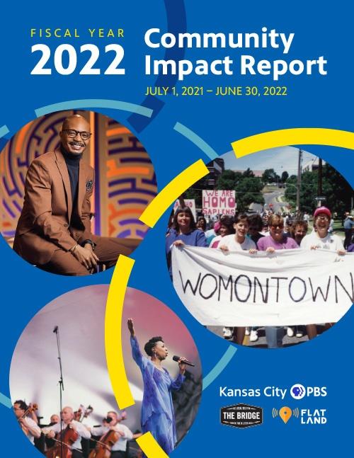Fiscal Year 2022 Community Impact Report Cover with program images and logos