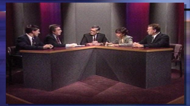 The original Week in Review set and panel.