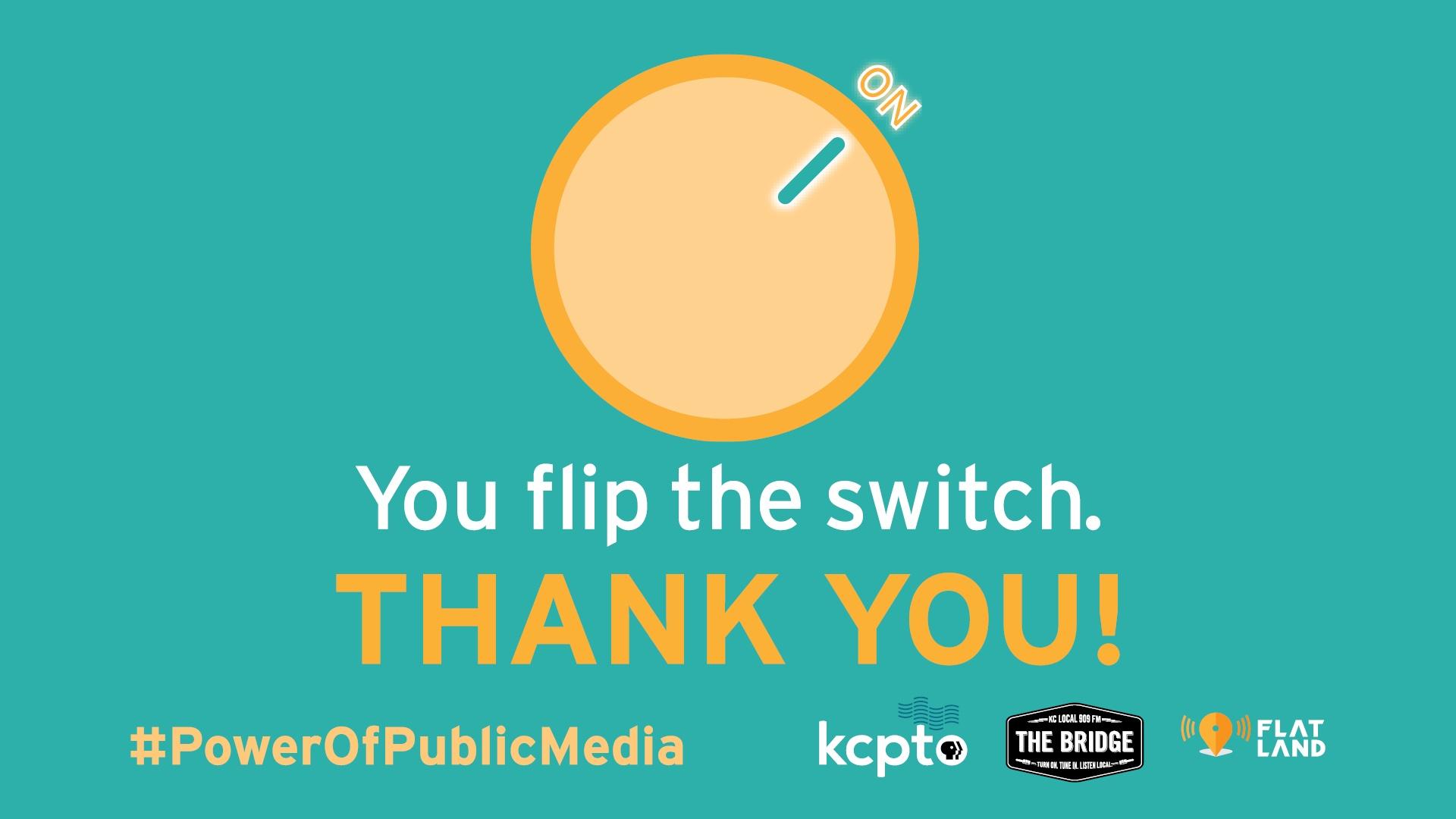 You flip the switch. Thank You.