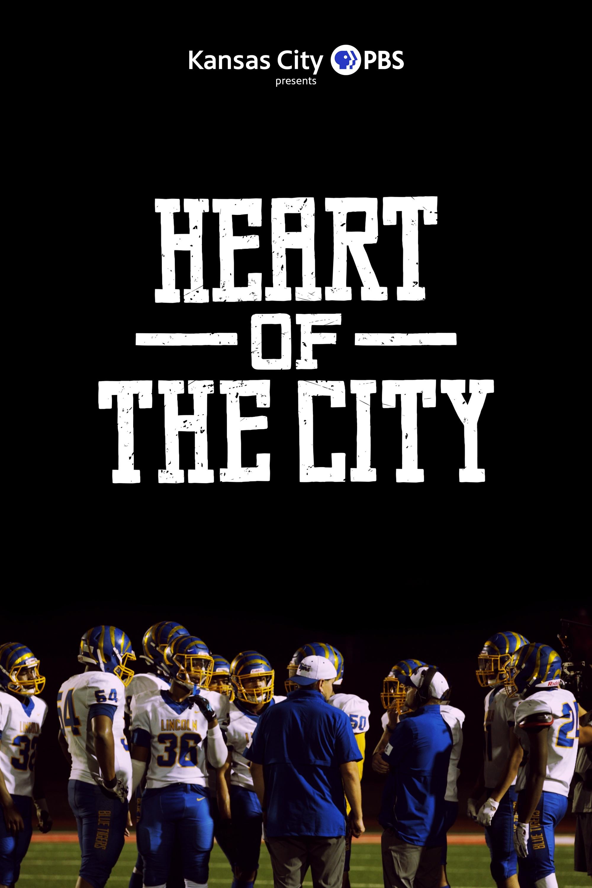 Kansas City PBS logo, Heart of the City, football players