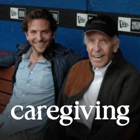 Careviging - Bradley Cooper and father, smiling
