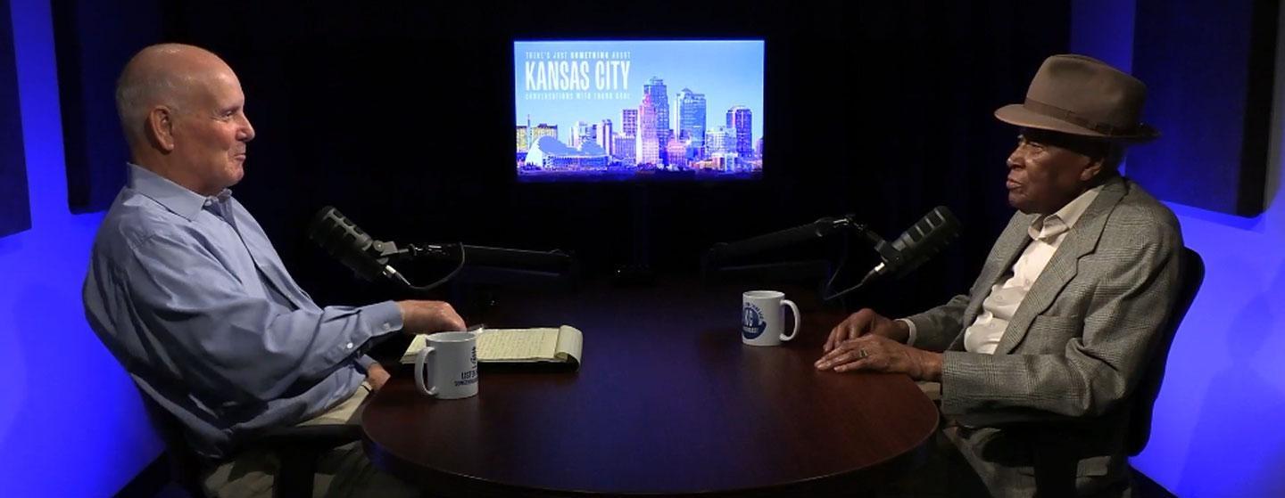 Frank Boal in conversation with Civic Leader Alvin Brooks. Image courtesy of There’s Just Something About Kansas City™