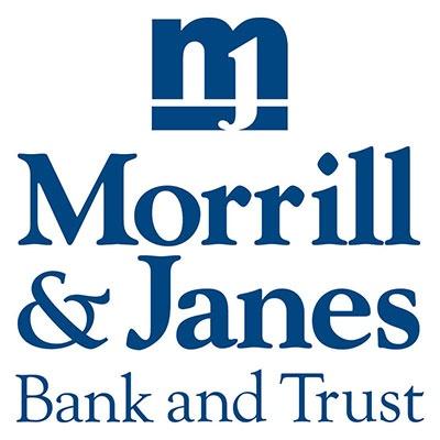 Morrill & Janes Bank and Trust written on white background 