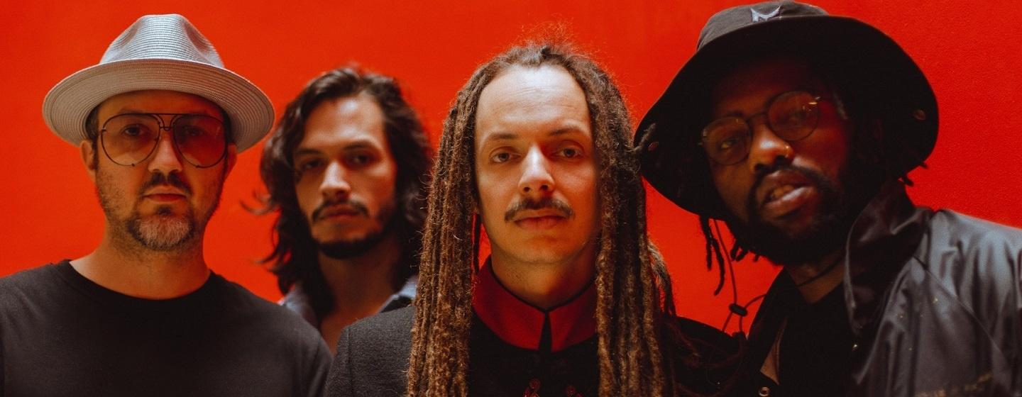 Pictured: Making Movies band members Juan-Carlos Chaurand, Diego Chi, Enrique Chi and Duncan Burnett. Photo by Kevin Evans.