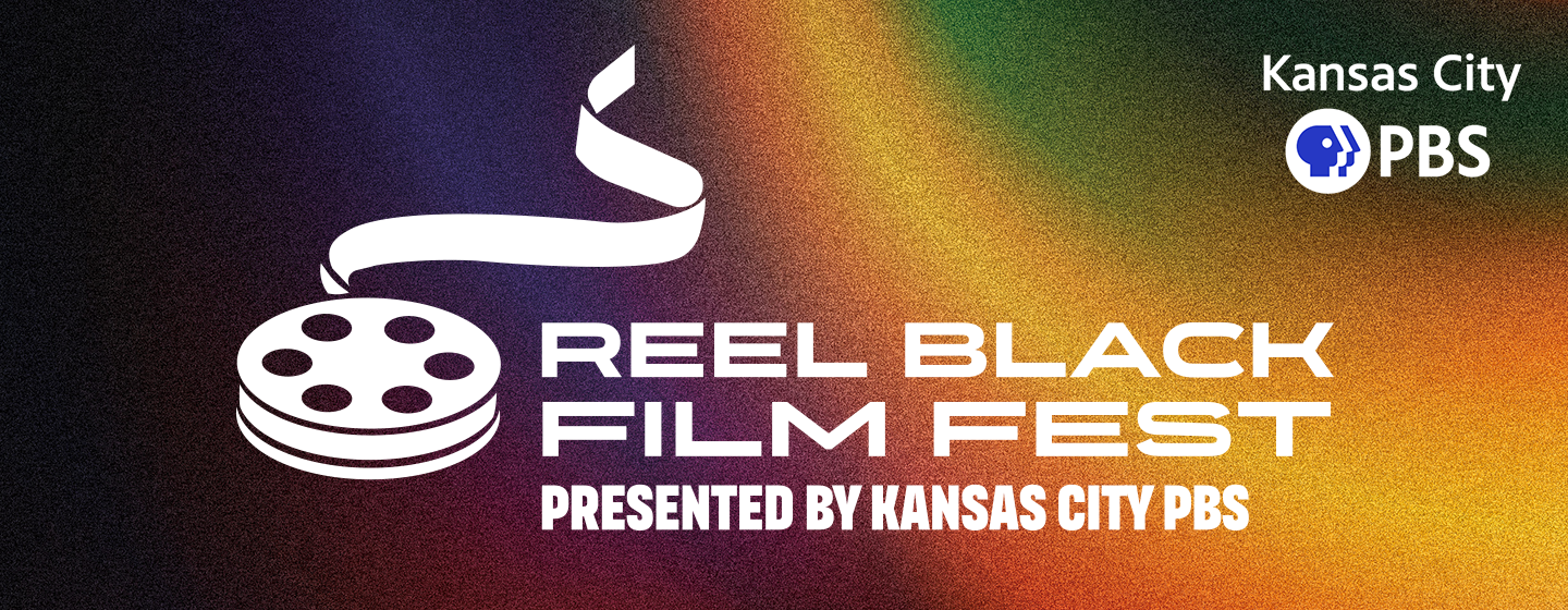 Reel Black Film Fest logo presented by Kansas City PBS