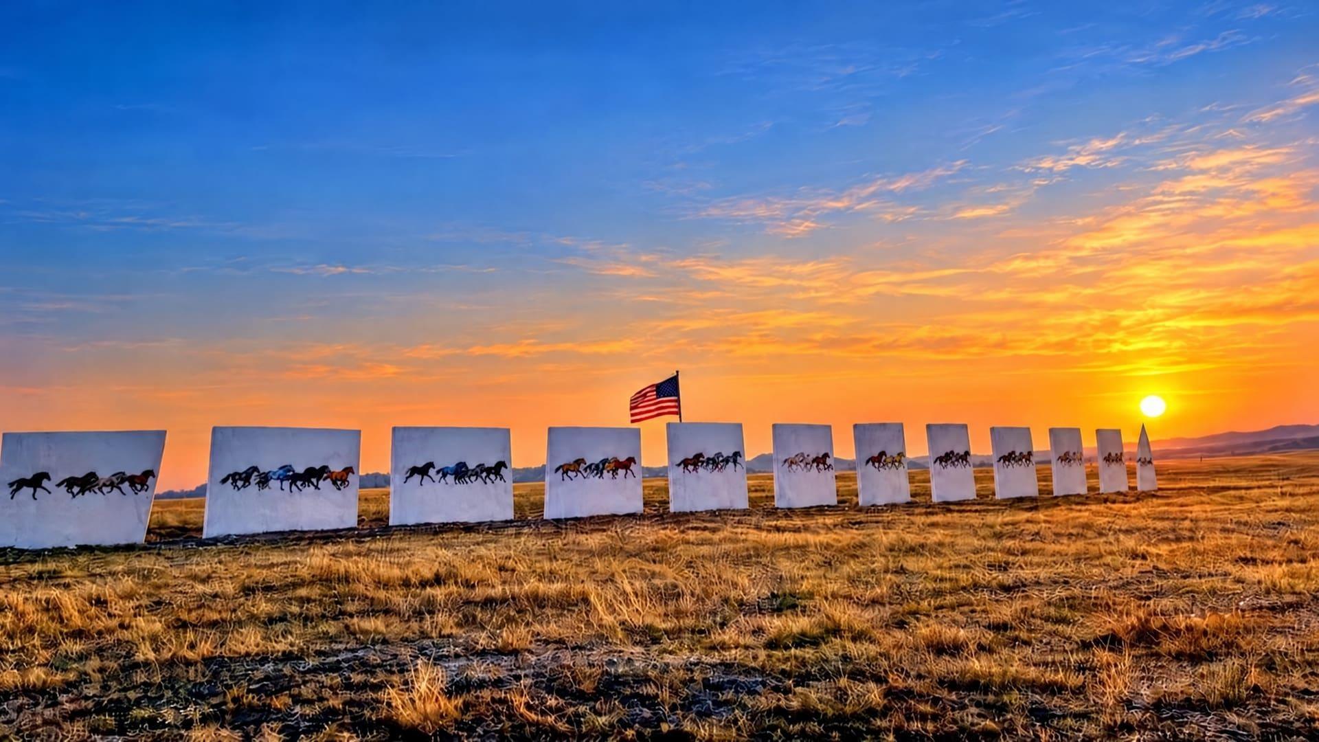Wall of Renewal at sunset