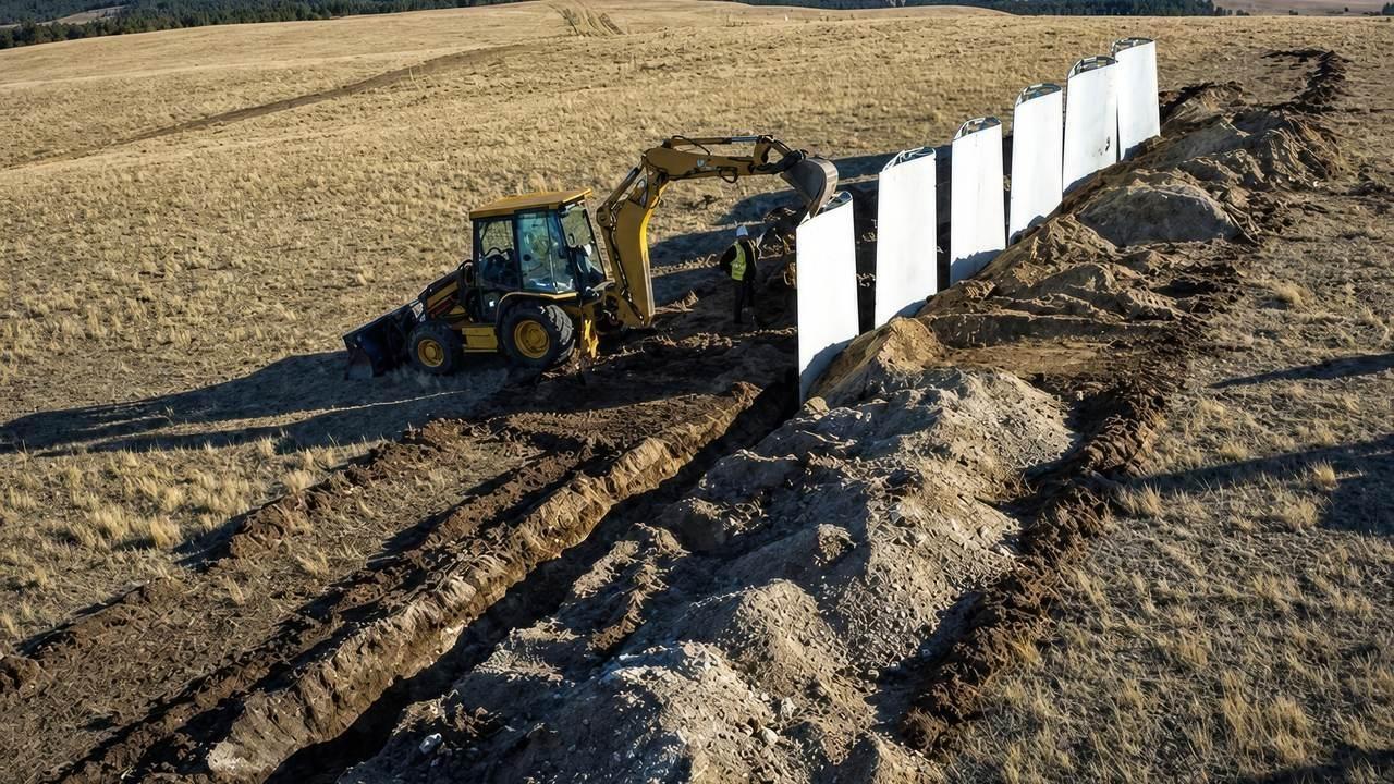 Turbine snow fence