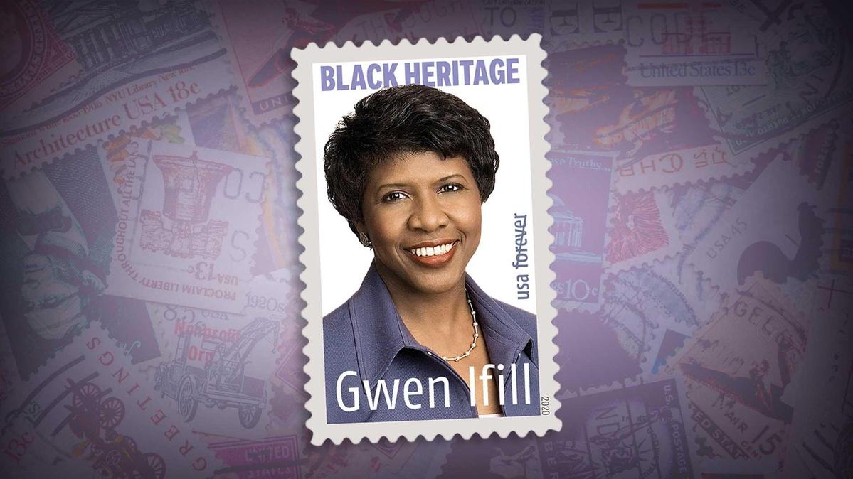 USPS Issues Gwen Ifill Black Heritage Forever Stamp(00)