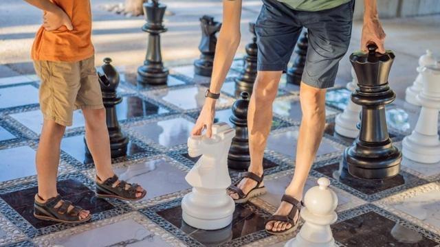 A Big Little Event feet on a life-sized chess board