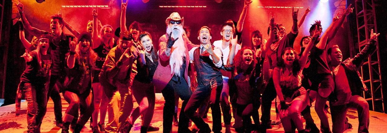 Joseph and the Amazing Technicolor Dreamcoat production on stage