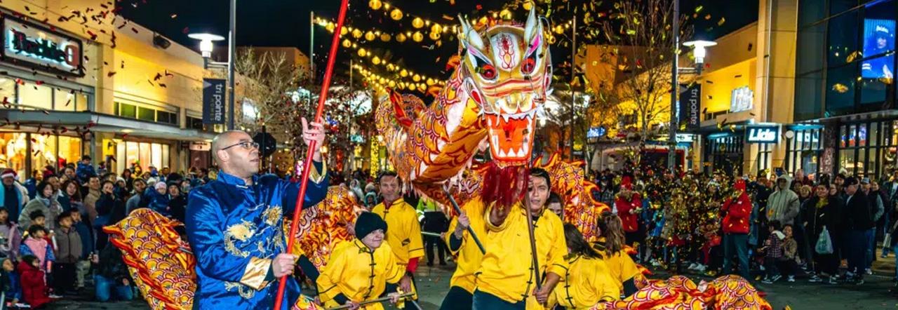Lunar New Year dragon at Downtown Summerlin