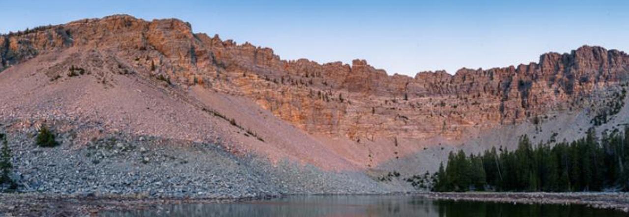 Great Basin National Park Baker Lake at dusk