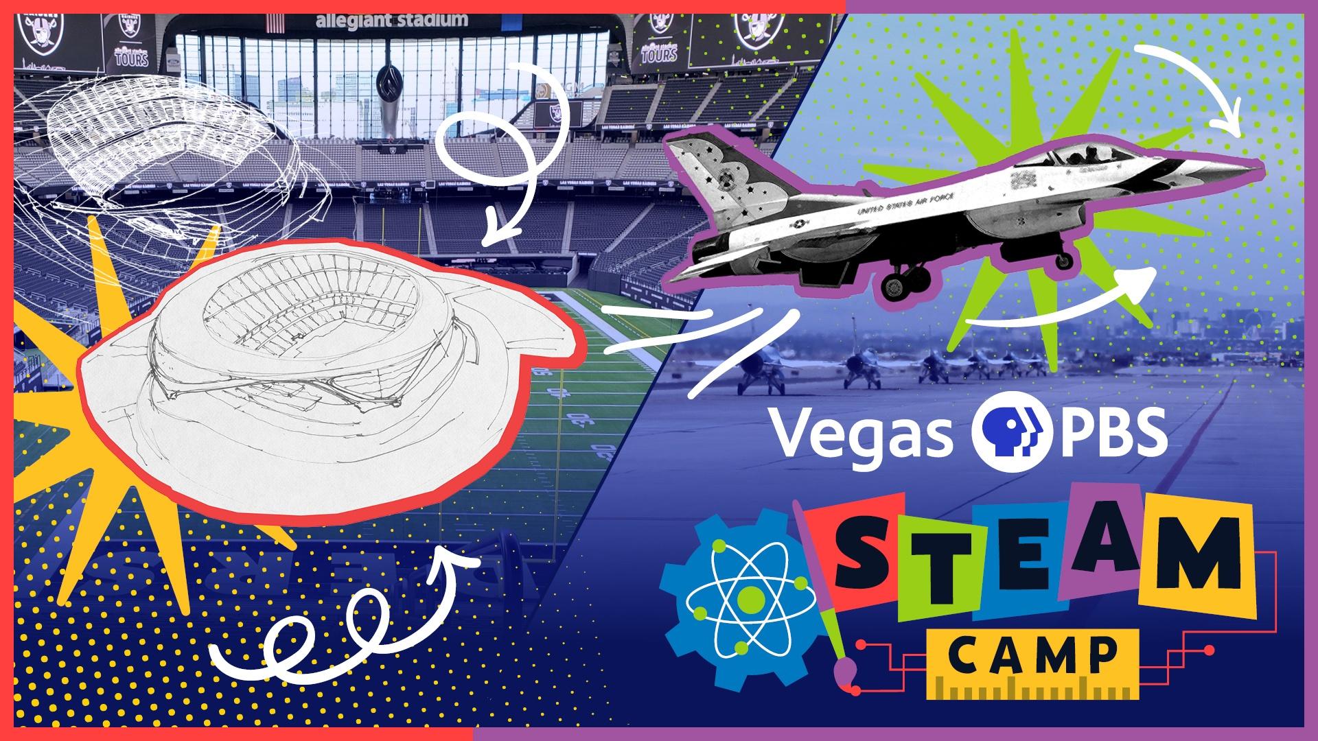 hunderbird Jets and Allegiant Stadium | Vegas PBS STEAM Camp S2 Ep1