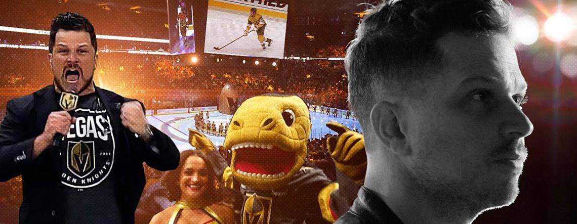 VGK Host Mark Shunock | For the Love of Theater & Hockey | Fan with a Microphone