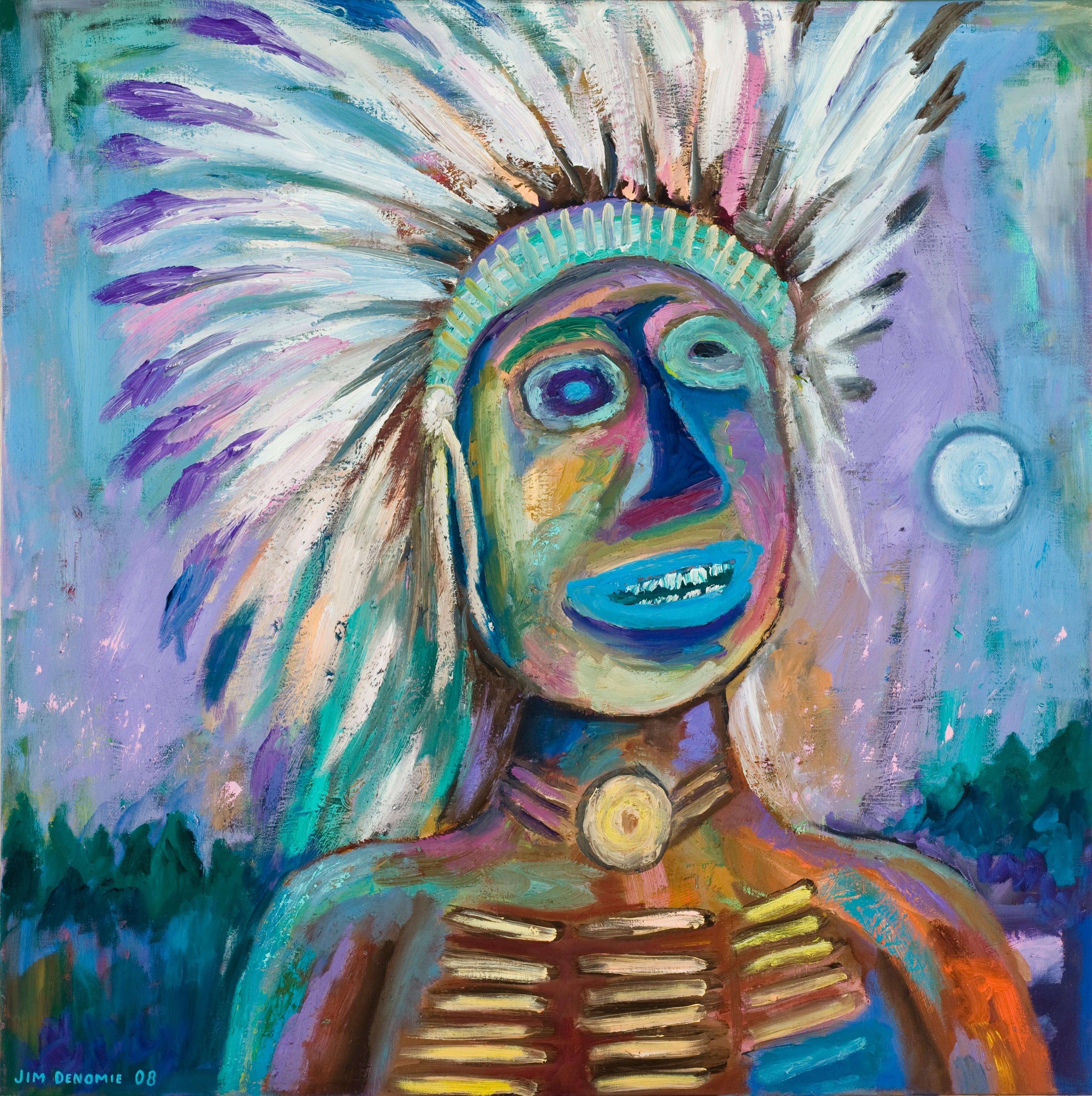 Jim Denomie's "Blue Eyed Chief", 2008.