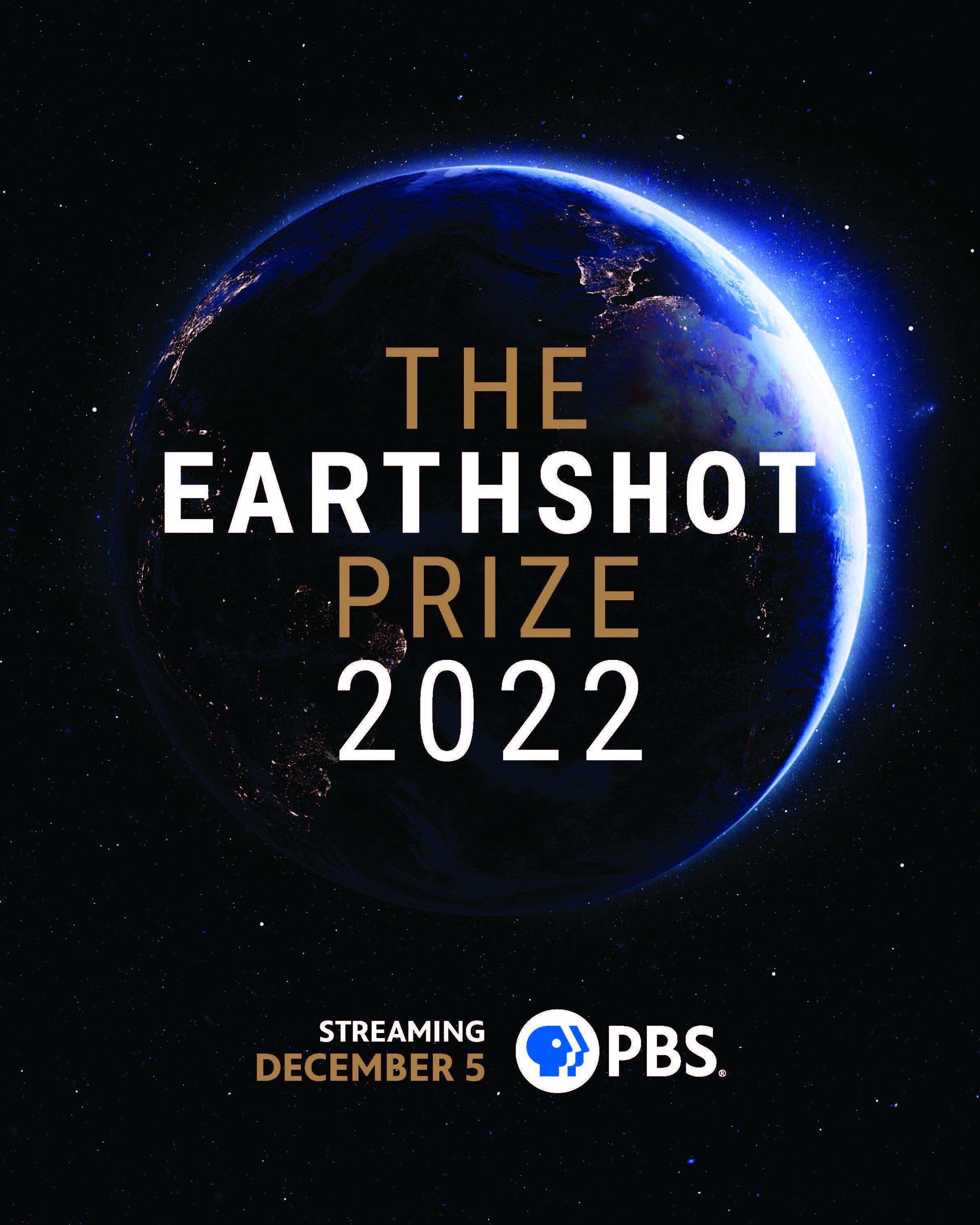 The Earthshot Prize 2022 over an image of the Earth from space