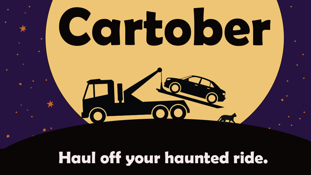 Cartober: Haul off your haunted ride.
