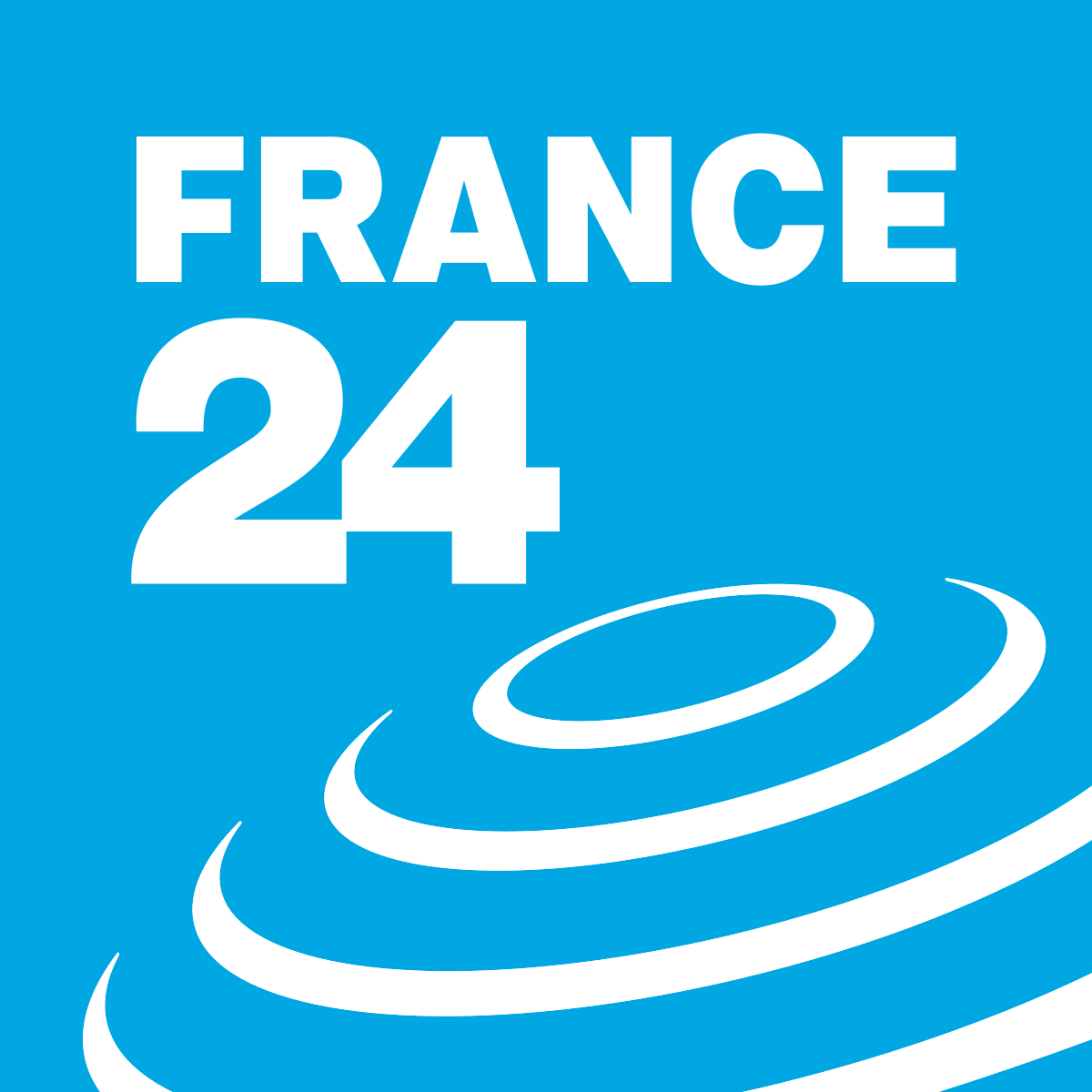 France 24 against a blue background