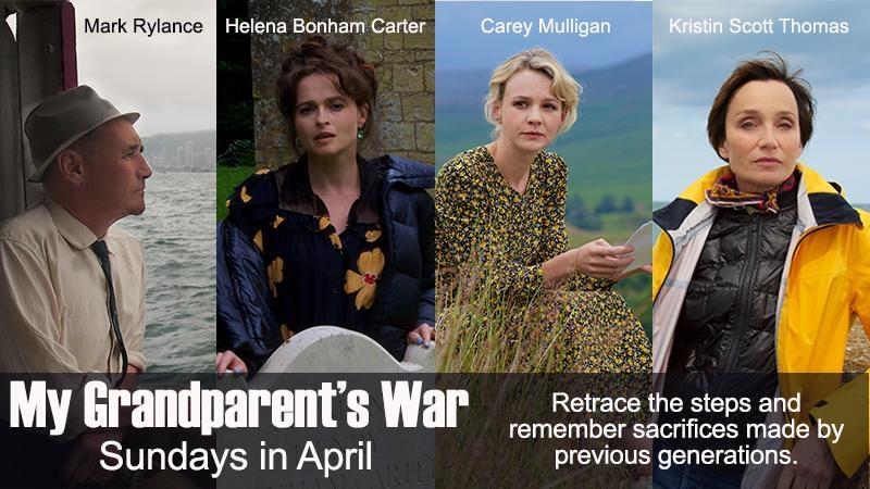 Mark Rylance, Helena Bonham Carter, Carey Mulligan and Kristen Scott Thomas retrace WWII lives of their grandparents.