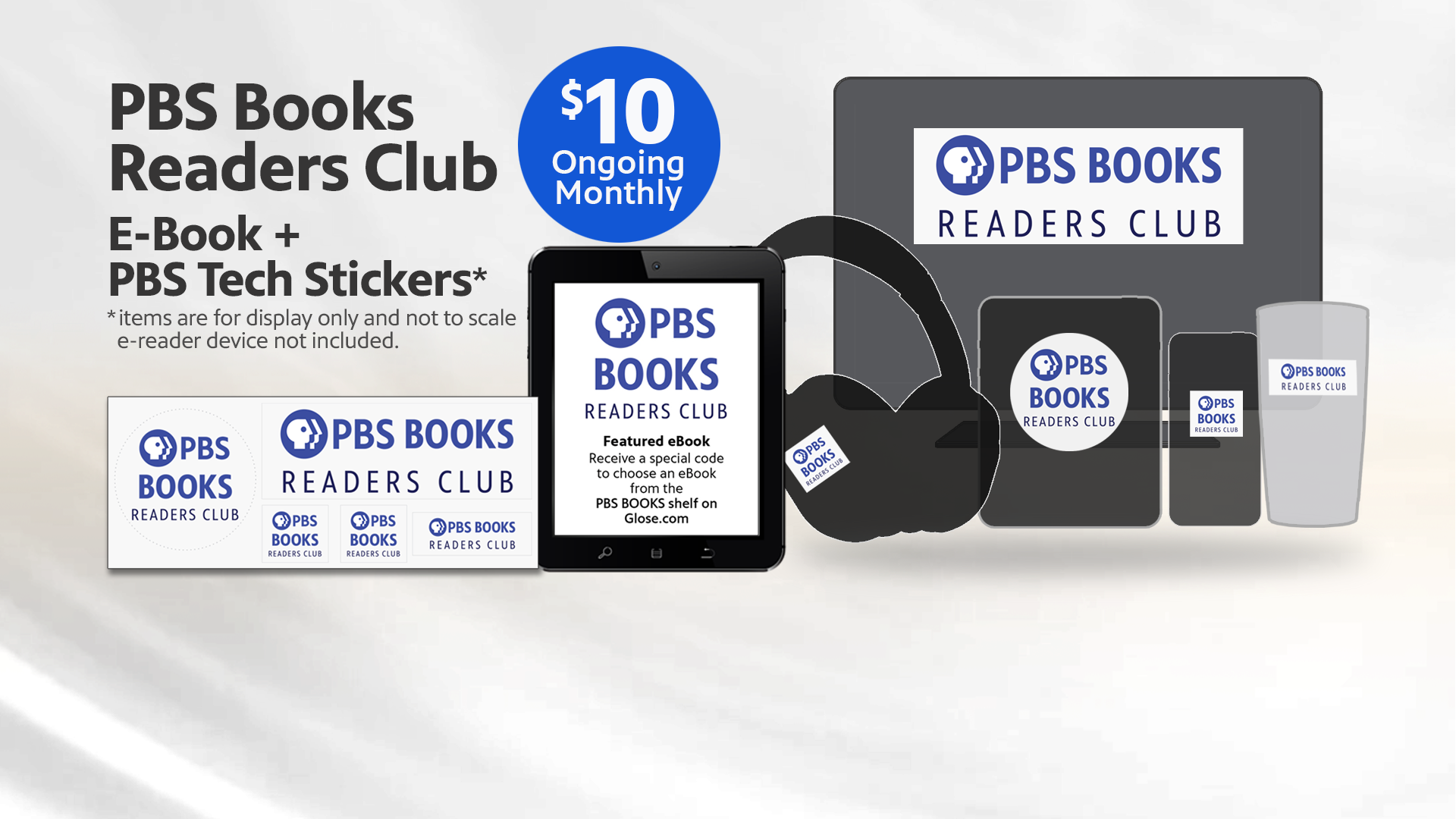 Donate $10 per month for an E-book + Stickers