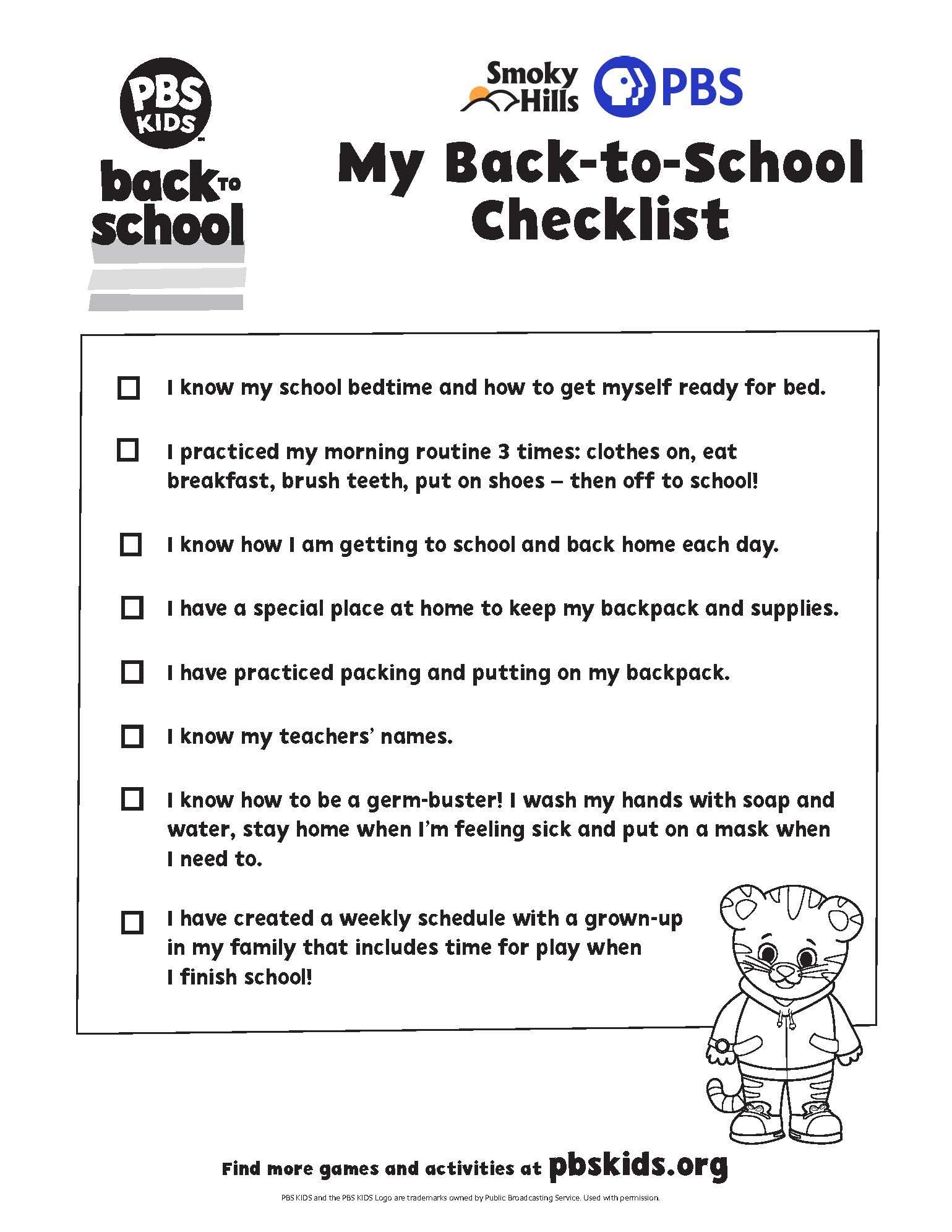 Back-TO-School Checklist