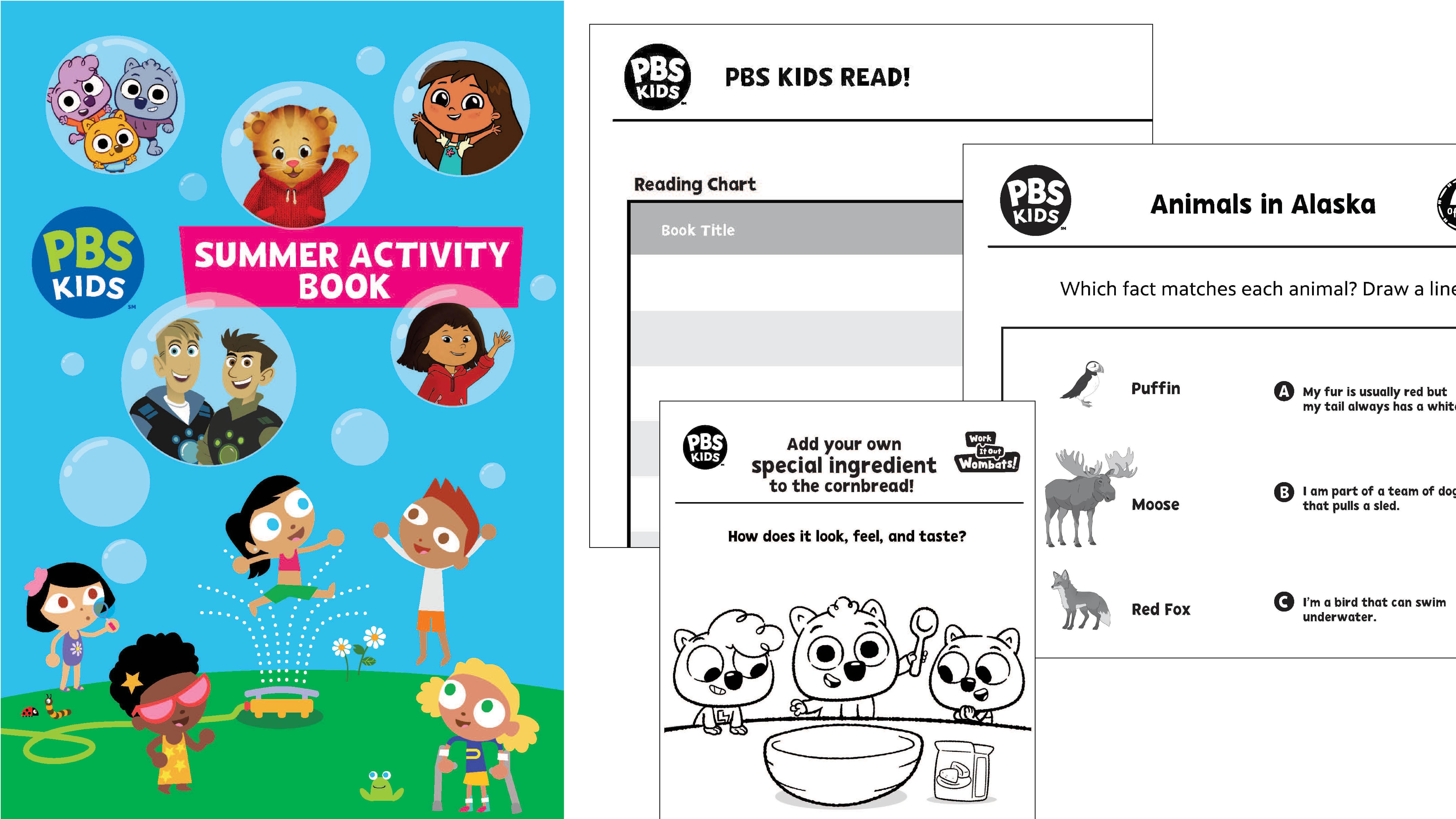 Inside look of Summer Activity Book