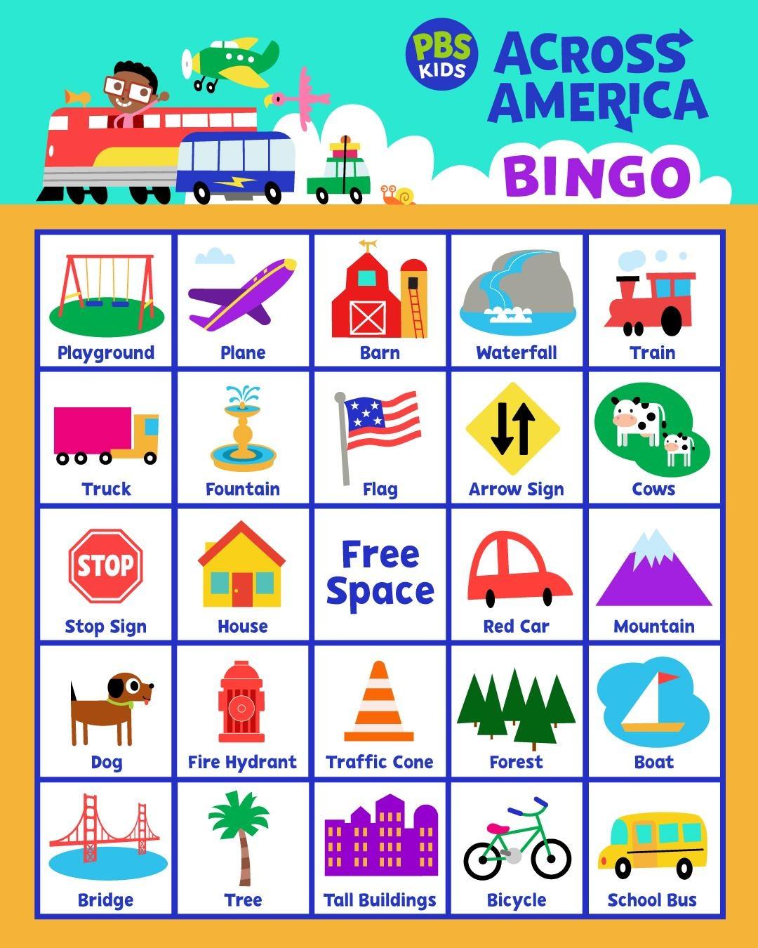PBS KIDS SUMMER BINGO