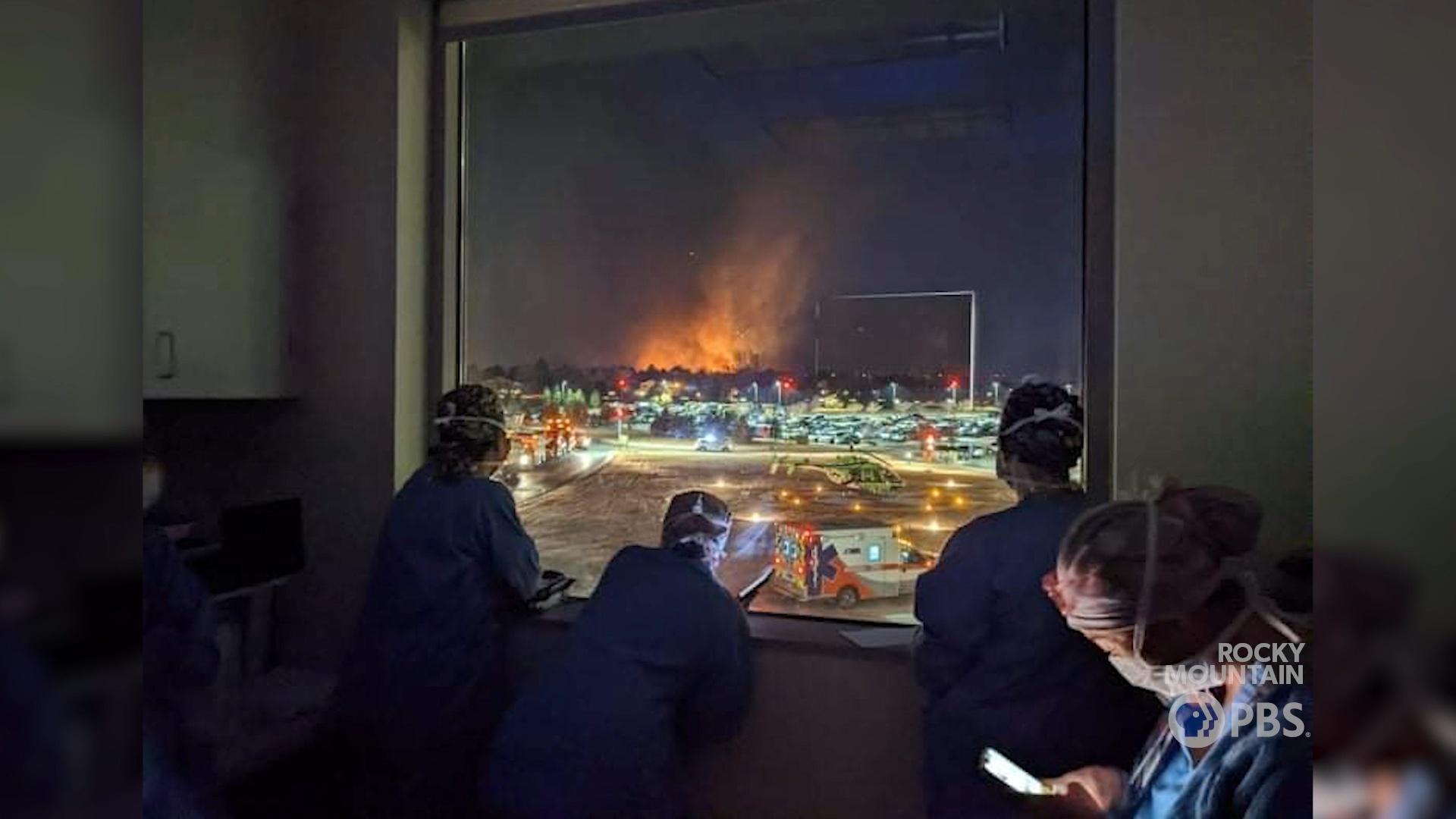 A Colorado nurse captures a haunting image of the Marshall Fire from her hospital's window