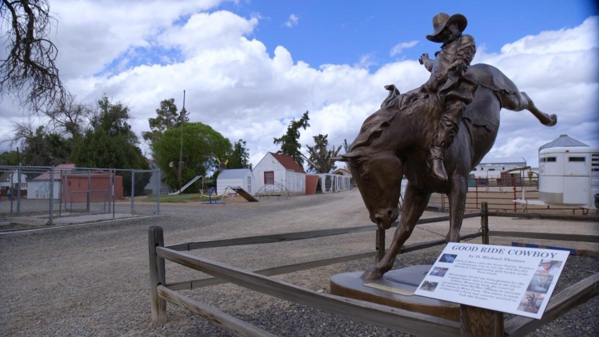 The "Good Ride Cowboy" at Moon Farm, where the Grand Valley Equine Assisted Learning Center hopes to permanently set up shop
