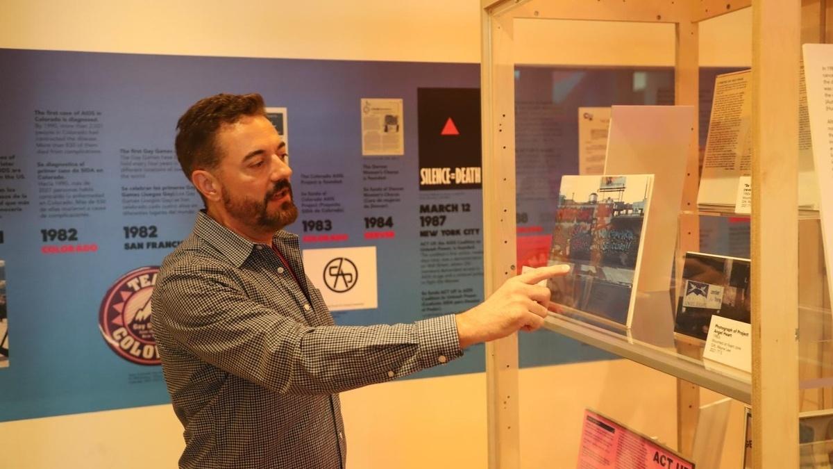 Aaron Marcus, the Gill Foundation Associate Curator of LGBTQ+ History at History Colorado, points out parallels between the way monkeypox is discussed and the way HIV/AIDS were discussed.