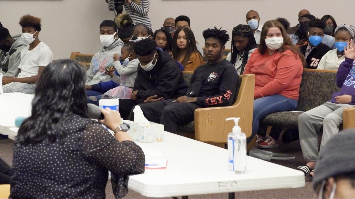 After two shootings involving students in the span of five days, community members—led by the youth—came together to discuss possible solutions. Aurora.