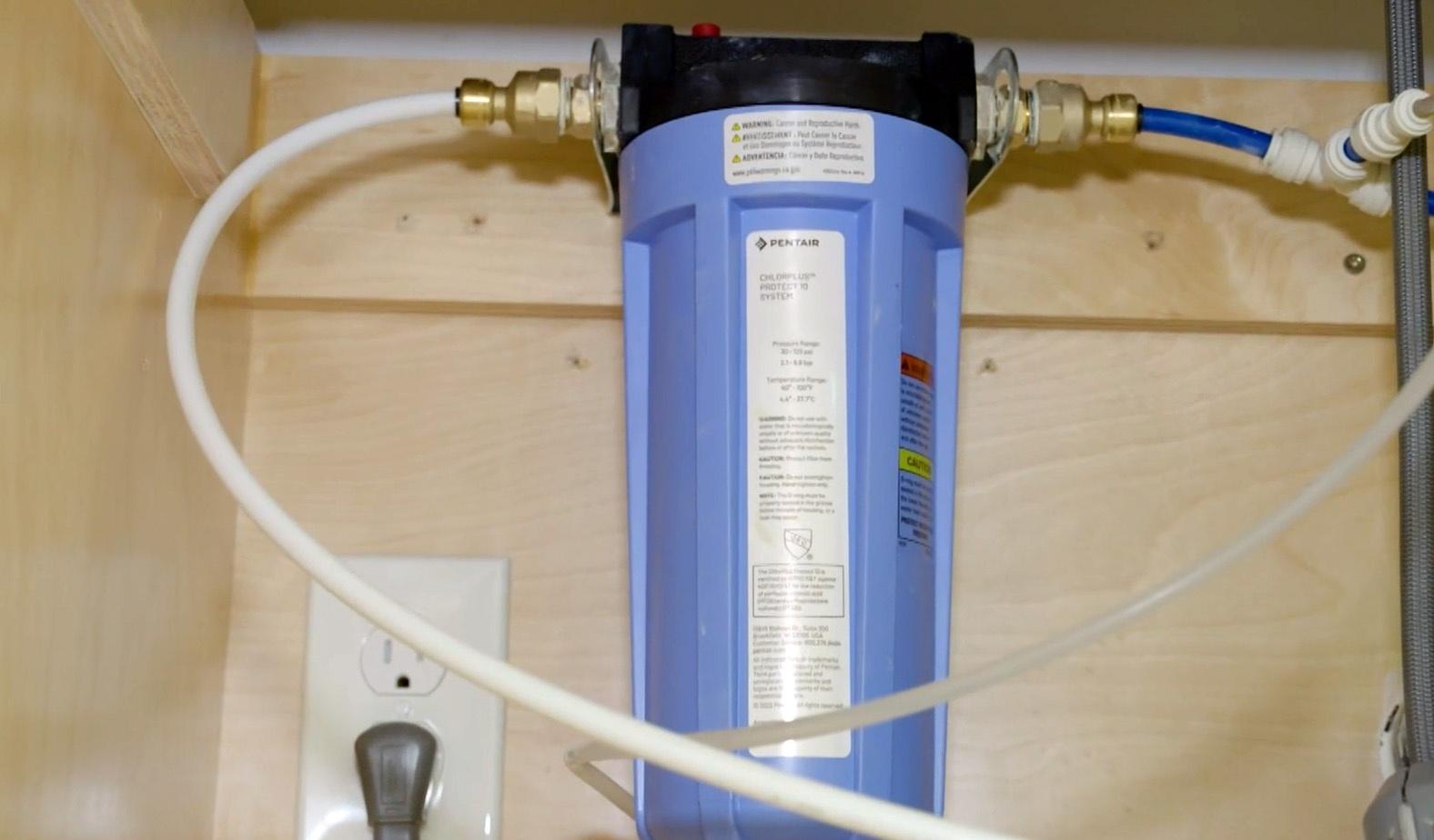 Under-the-sink PFAS filter.