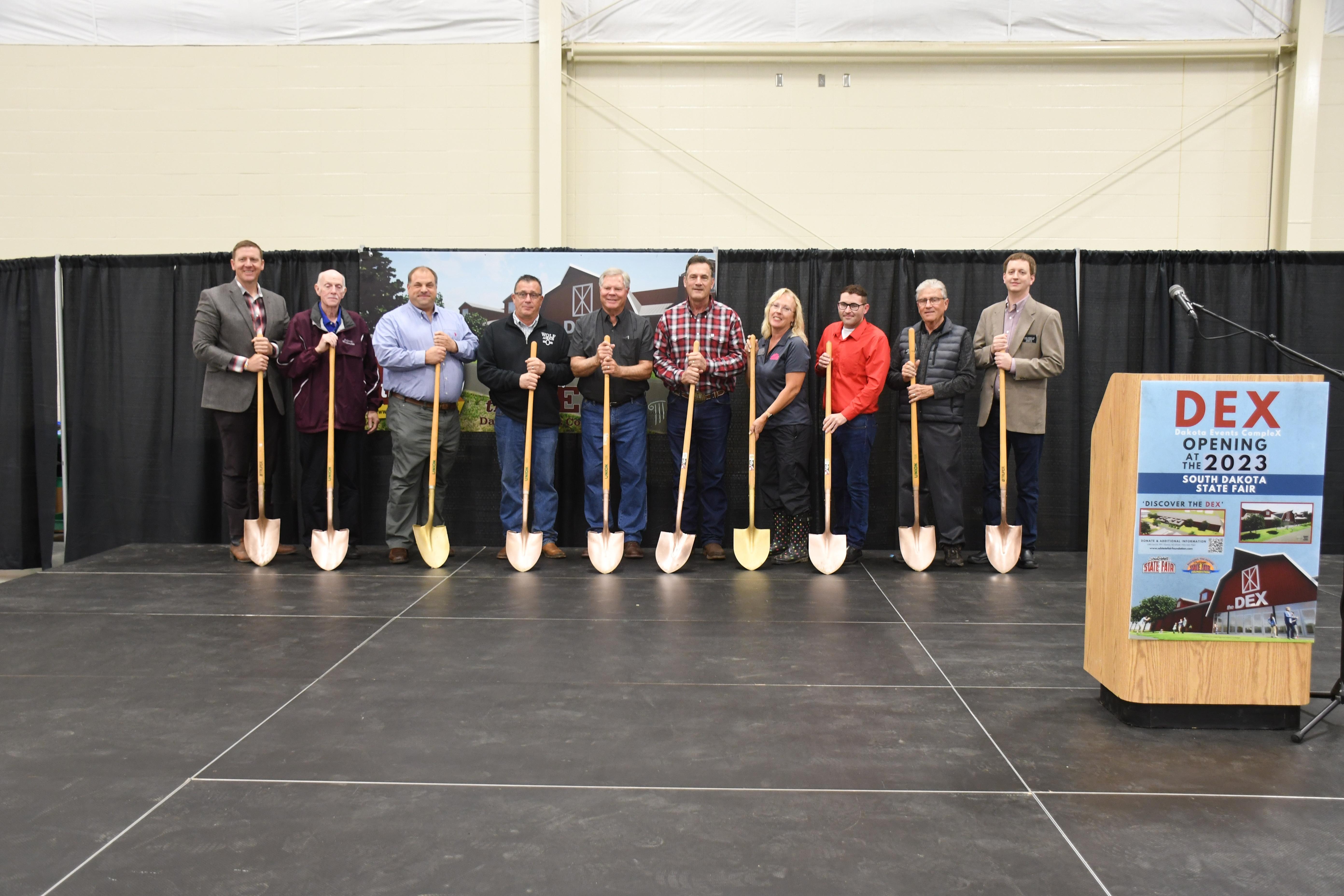 Officials Break Ground On DEX Facility At State Fairgrounds