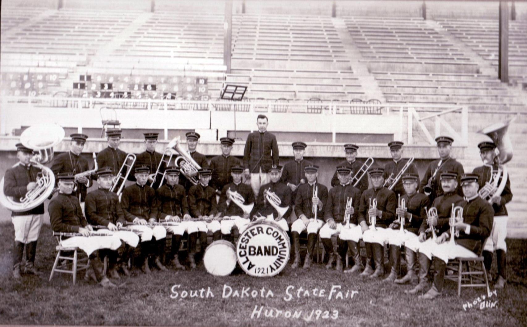 Archival photo of the Chester Community Band.