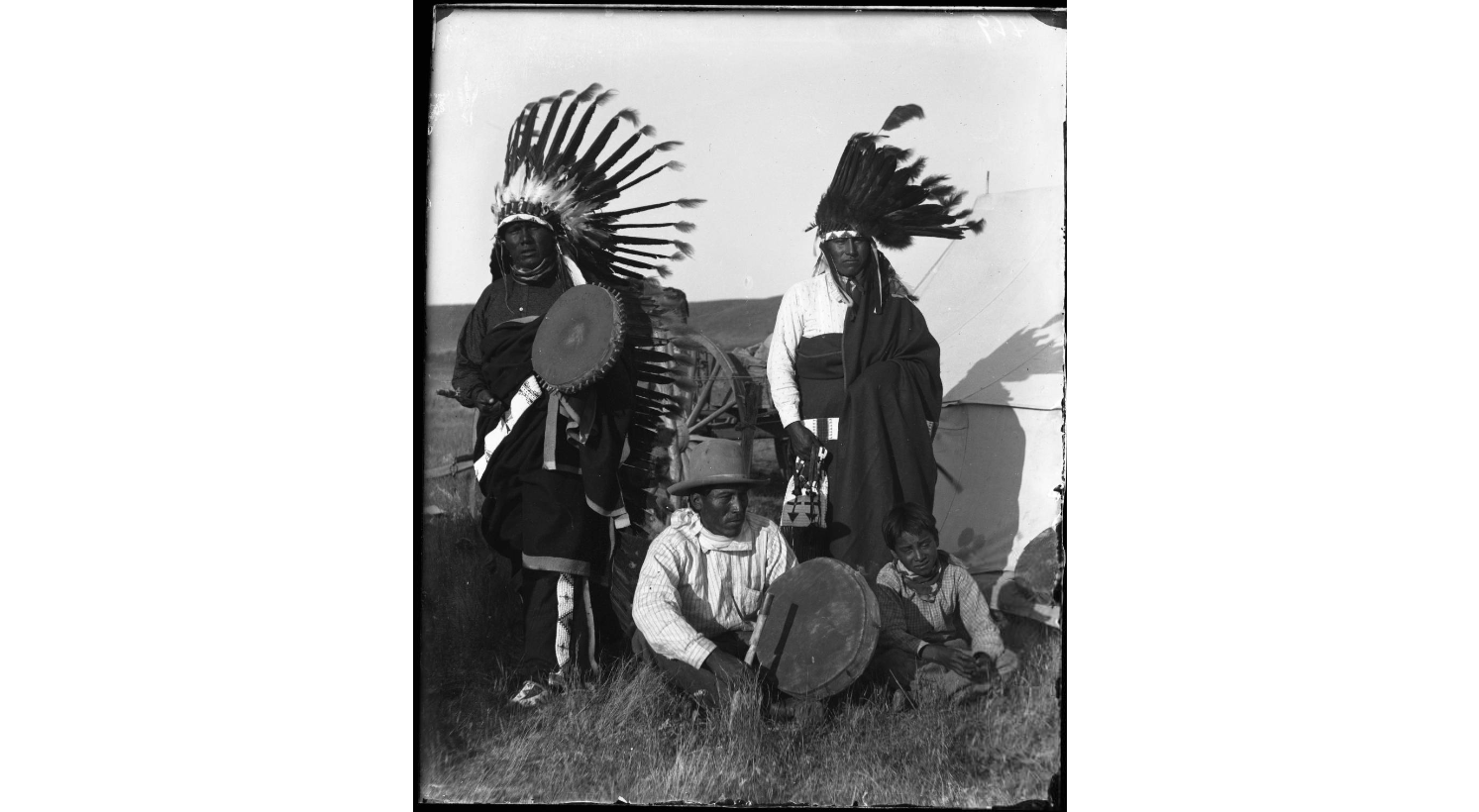 four native american males