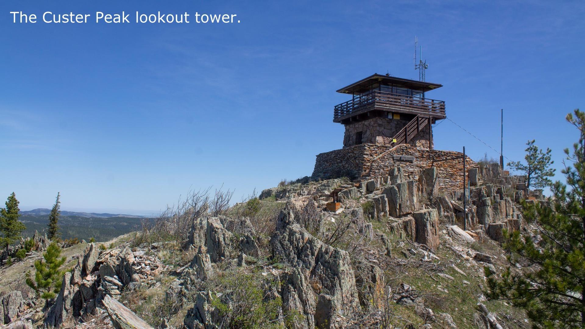 Custer Peak lookout tower. 