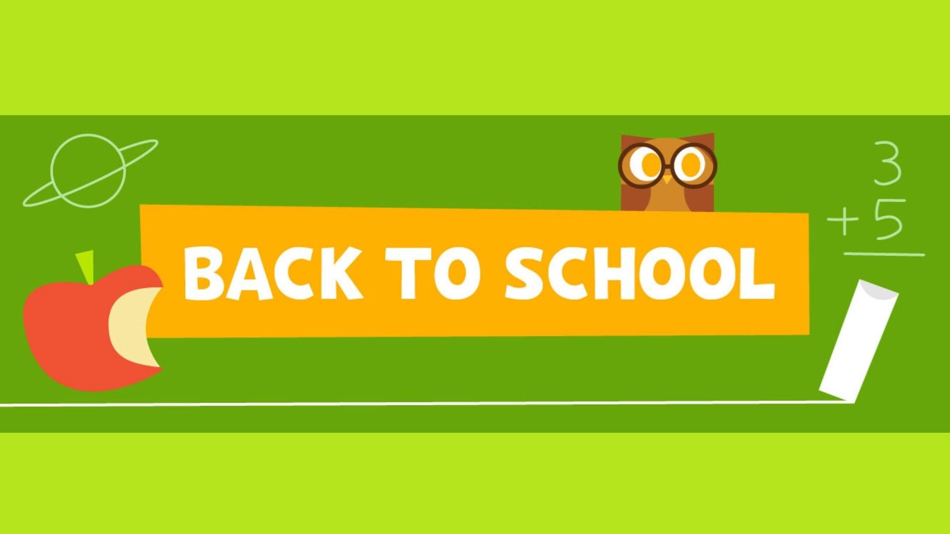 Back to school logo. 